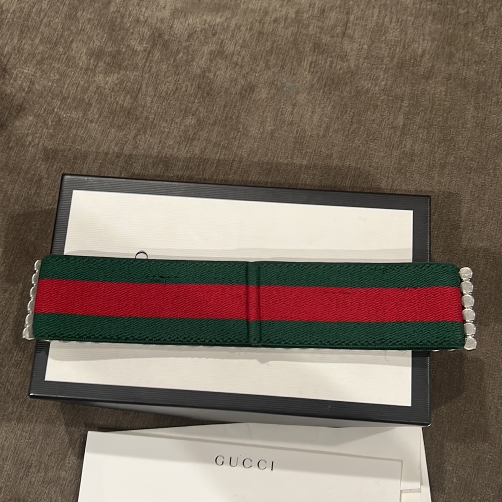 Web Gucci headband with crystals - Picture 3 of 6
